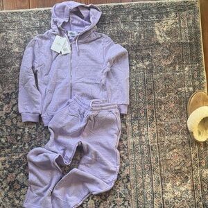 Lola and the boys lavender hoodie set size 10
